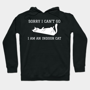 Sorry I Can't Go I Am An Indoor Cat Hoodie